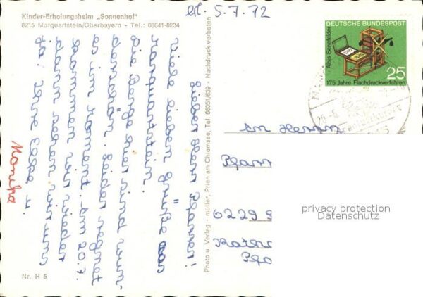 Marquartstein Kinder Erholungsheim Sonnenhof – Bild 2