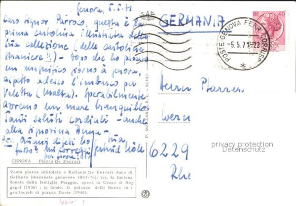 Genova Genua Liguria Piazza De Ferrari – Bild 2