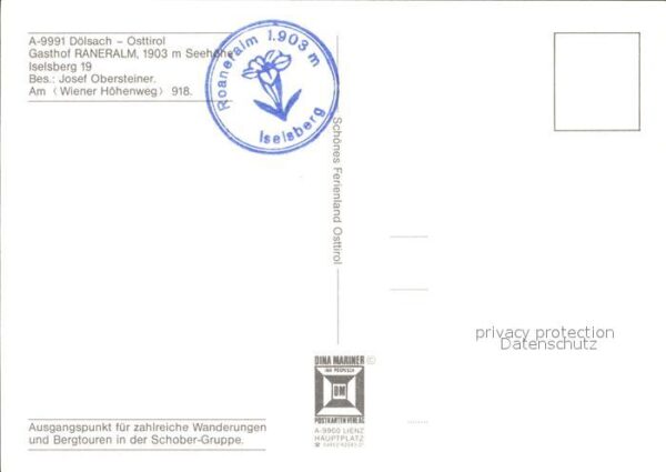 Doelsach Gasthof Raneralm Iselsberg Wangenitzsee – Bild 2