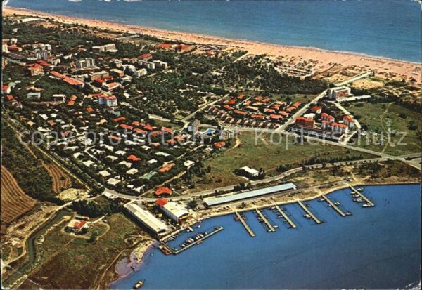 Bibione Pineda Flugaufnahme Binnenhafen