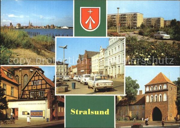 Stralsund Mecklenburg Vorpommern Hafen Leninplatz Friedrich-Wolf-Platz K