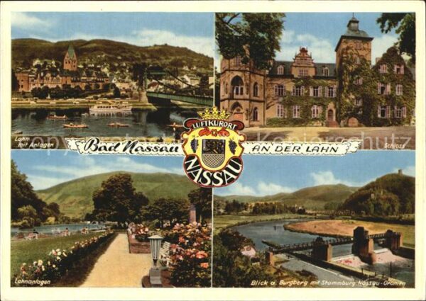 Bad Nassau Burgberg Lahnanlagen Schloss