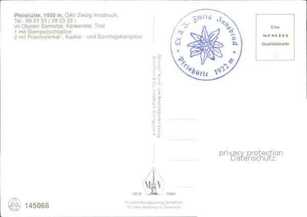 Pfeishuette Zweig Innsbruck Karwendel Kaskar – Bild 2