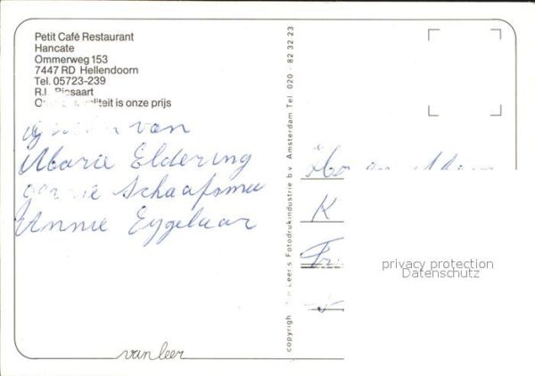 Hellendoorn Petit Cafe Restaurant Hancate – Bild 2