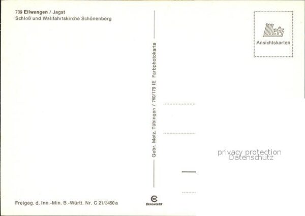 Ellwangen Jagst Fliegeraufnahme Schloß und Wallfahrtski – Bild 2