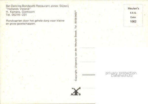 Giethoorn Bar Dancing BondsCafe Restaurant Hollan – Bild 2