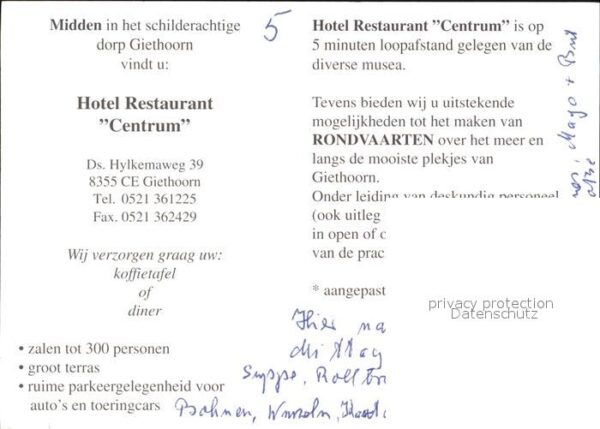 Giethoorn Hotel Cafe Restaurant Centrum – Bild 2