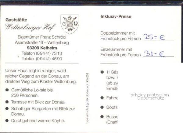 Kelheim Weltenburger Hof – Bild 2