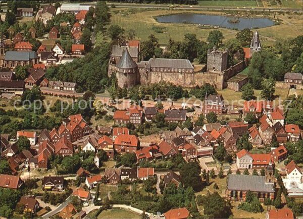 Bad Bentheim Fliegeraufnahme Schloss mit Schlosspark