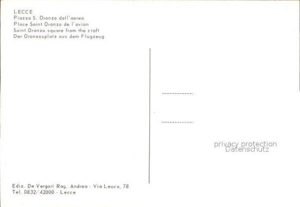 Lecce Fliegeraufnahme Piazza S. Oronzo – Bild 2
