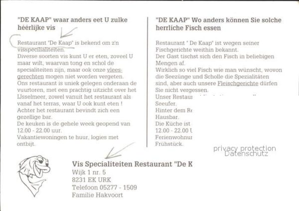 Urk Restaurant De Kaap – Bild 2