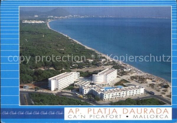 Can Picafort Mallorca Ap. Platja  Daurada Fliegeraufnahme