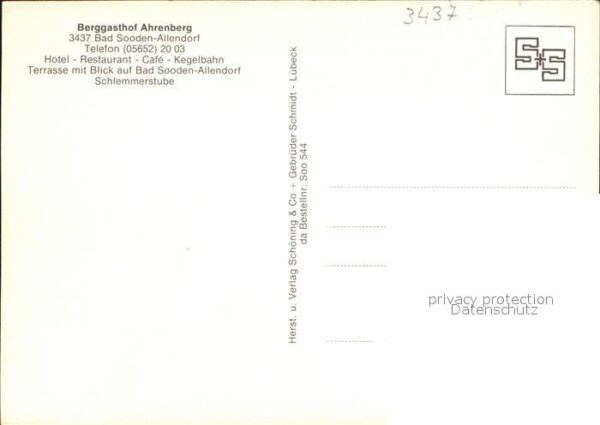 Allendorf Bad Sooden Berggasthof Ahrenberg – Bild 2