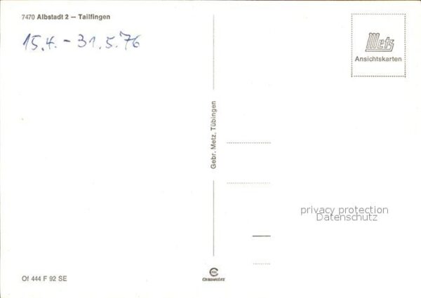 Tailfingen Albstadt Kirchen Fliegeraufnahme Fliegeraufnahme – Bild 2