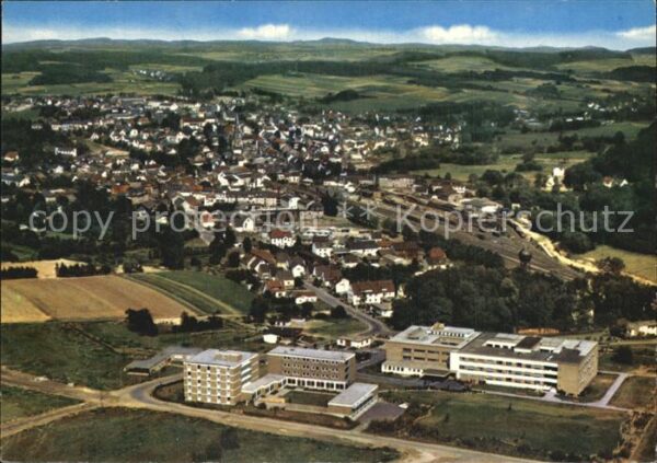 Altenkirchen Westerwald Fliegeraufnahme mit Kreiskrankenhaus