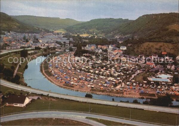 Echternach Fliegeraufnahme mit Camping Echternache