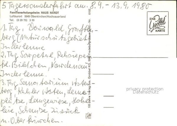 Oberkirchen Sauerland Erholungsheim Haus Hardt – Bild 2