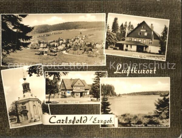 Carlsfeld Erzgebirge Talsperre Weiterswiese