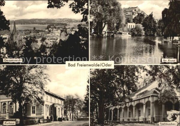 Bad Freienwalde Kurhaus Teehäuschen Kanal