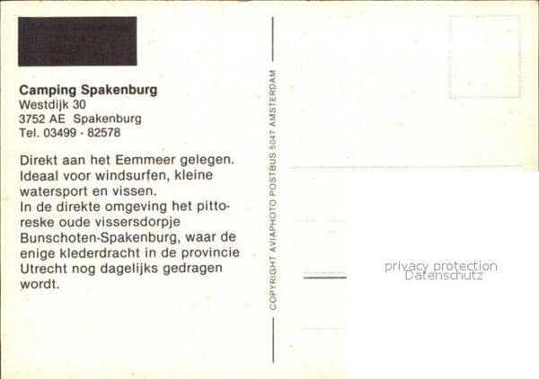 Spakenburg Fliegeraufnahme Camping – Bild 2