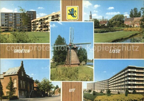 Lisse Windmühle Wohnblöcke