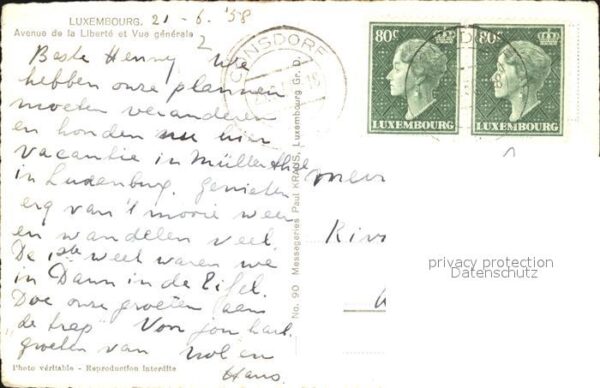 Luxemburg Luxembourg Avenue de Liberté et Vue Generale – Bild 2