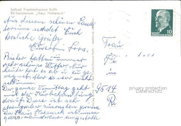 Frankenhausen Bad Sanatorium Haus Hoheneck – Bild 2
