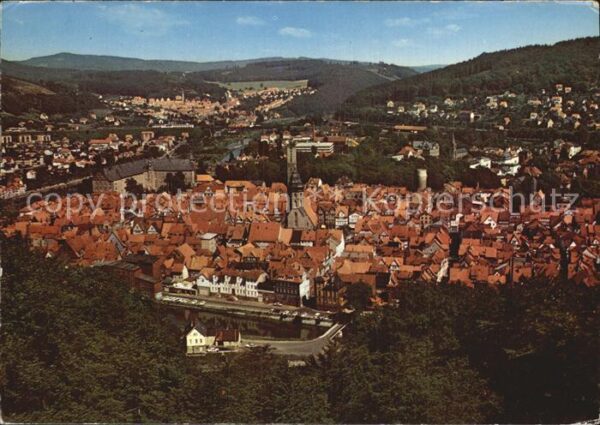 Hannoversch Muenden Blick vom Turm der Tillyschanze