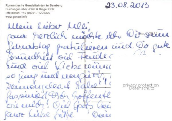 Bamberg Romantische Gondelfahrten – Bild 2