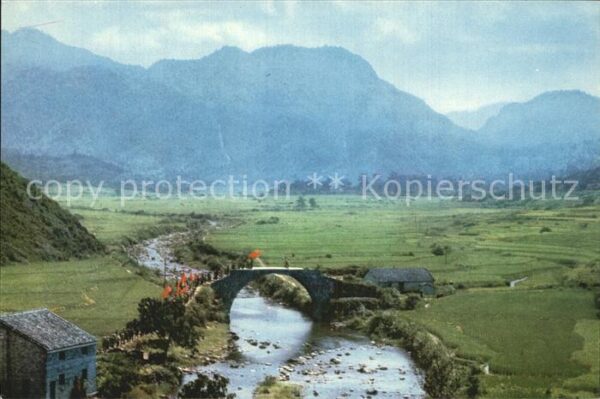 Djinggang Gebirge Lungyüankou hier hat Mao im Juni 1928 d