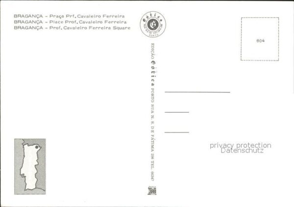 Bragnca Portugal Professor Cavaleiro Ferreira Square – Bild 2