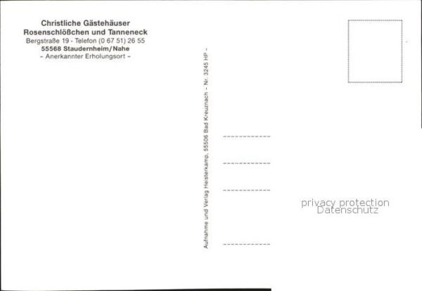Staudernheim Gästehäuser Rosenschlösschen und Tannec – Bild 2