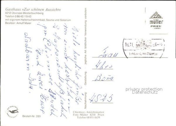 Westerbuchberg Gasthaus zur schönen Aussicht  Hochplat – Bild 2