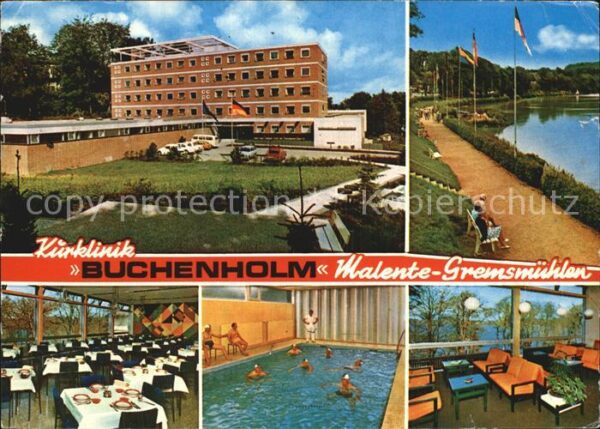Malente-Gremsmuehlen Kurklinik Buchenholm Kurpark Speisesaal