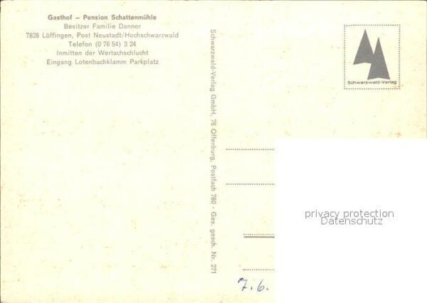 Loeffingen Gasthof Pension Schattenmühle – Bild 2