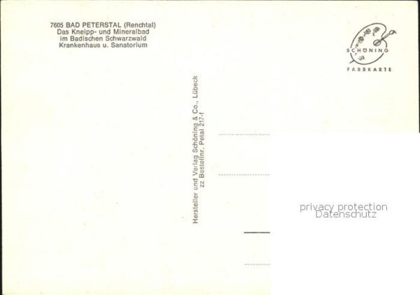 Bad Peterstal-Griesbach Krankenhaus Sanatorium – Bild 2