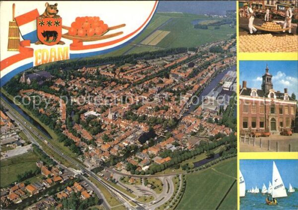Edam Fliegeraufnahme Segelboot