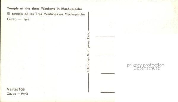 machupicchu Temple of the three Windows – Bild 2