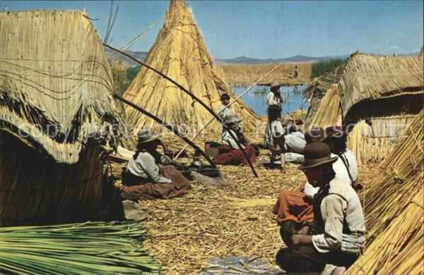 Peru Puno Floating Islands on Lake Titicaca