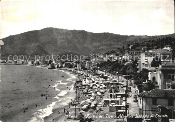 ALASSIO Savona Liguria IT Riviera dei Fiori Spiaggia di Levante