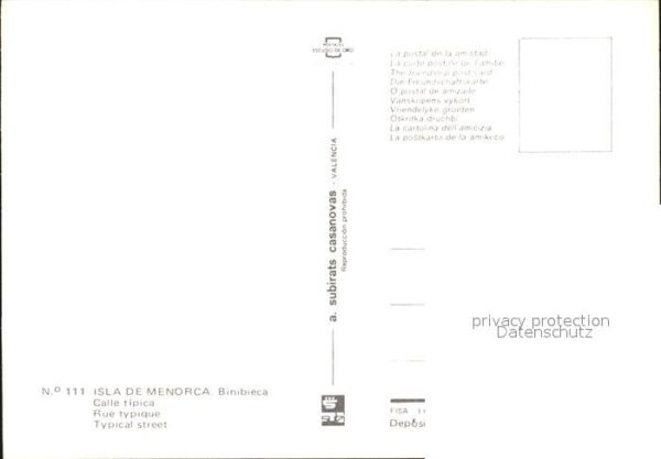Menorca Binibieca Gasse – Bild 2