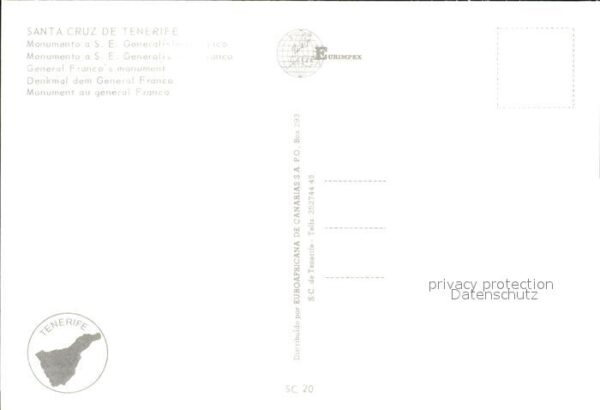 Santa Cruz de Tenerife Monumento a S. E. Generalisimo Franco – Bild 2