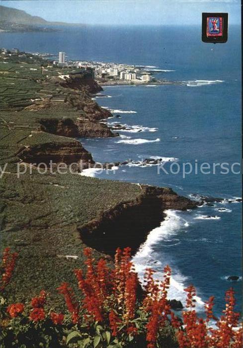 La Orotava Fliegeraufnahme Küstenpartie