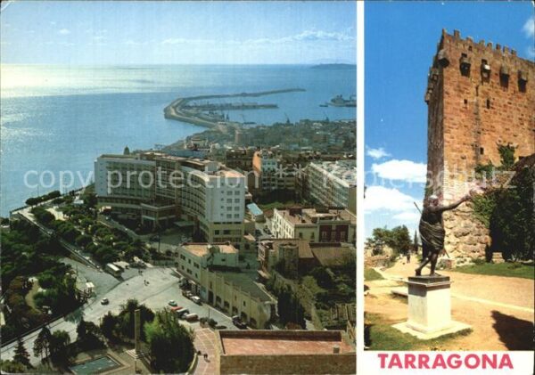 Tarragona Fliegeraufnahme mit Ruine