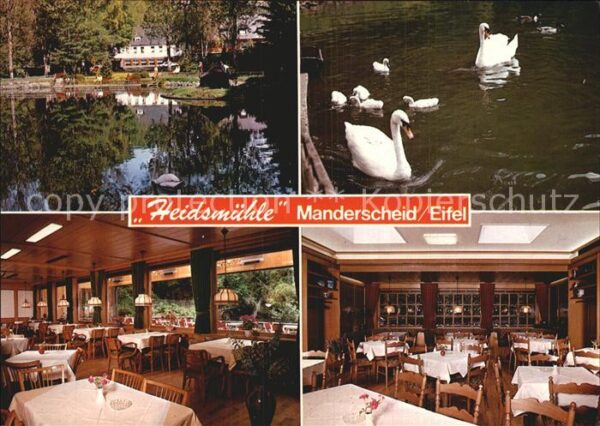 Manderscheid Eifel Cafe Restaurant Hotel Heidsmühle