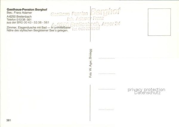 Breitenbach Inn Gasthaus Pension Berghof – Bild 2