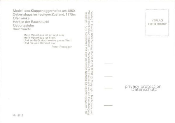 Alpl Peter Roseggers Geburtshaus – Bild 2