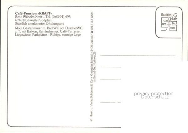 Nothweiler Cafe Pension Kraft – Bild 2