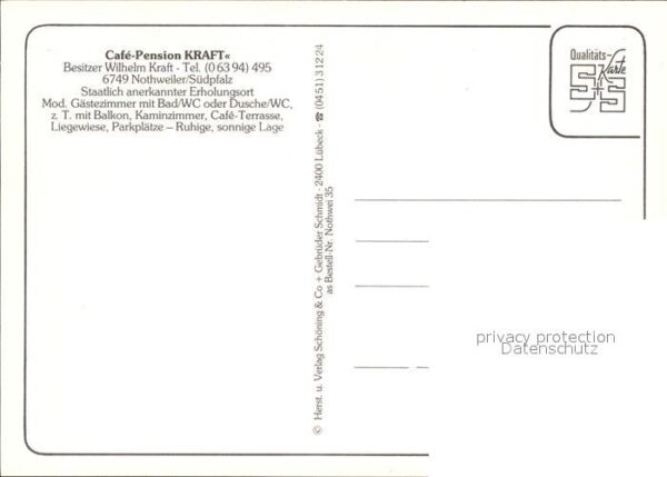 Nothweiler Cafe Pension Kraft – Bild 2