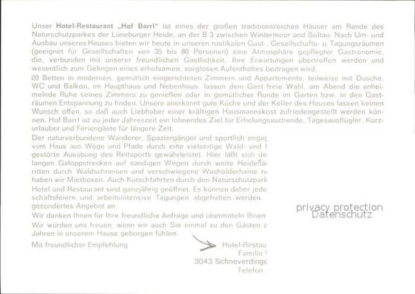 Schneverdingen Hotel Restaurant Hof Barrl – Bild 2